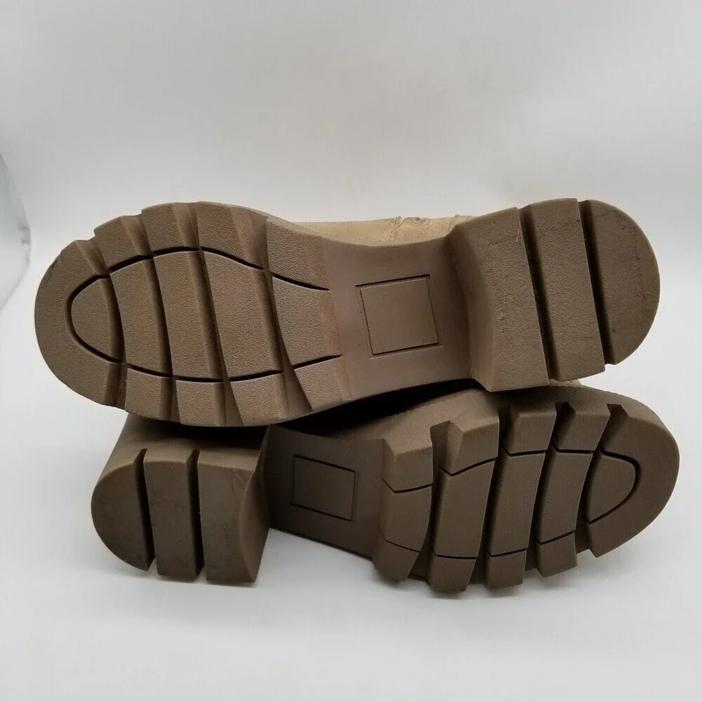 Dolce Vita Women Tan Block Heel Nola Platform‎ Boots 9